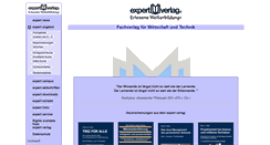 Desktop Screenshot of expertverlag.de