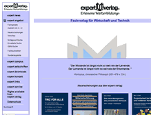 Tablet Screenshot of expertverlag.de